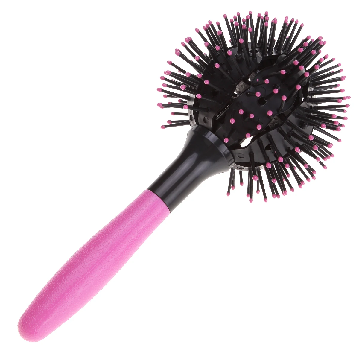 3D круглые вьющиеся волосы расческа Парикмахерская щетка розовый шар массаж распутывание парикмахерские гребни термостойкая щетка для укладки волос