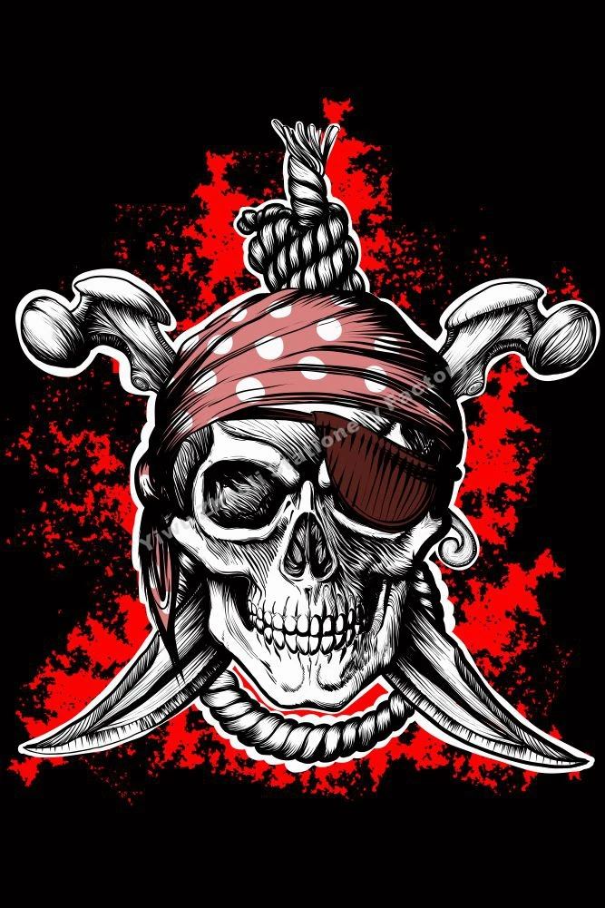 Флаг Anley Fly Breeze 3x5 футов Jolly Roger с нашивкой-яркий цвет и устойчивость к выцветанию от