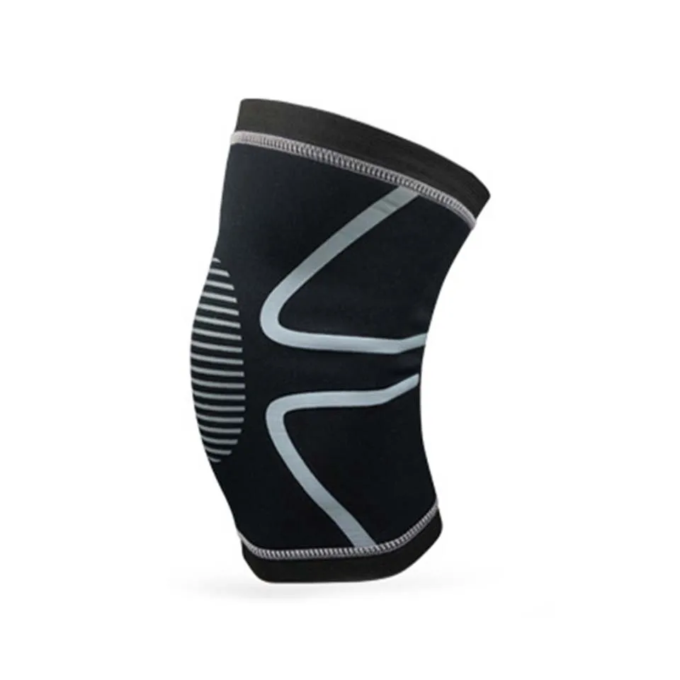 1 шт. эластичный наколенник Отрегулируйте бамбуковый уголь наколенники брекет волейбольный наколенник баскетбольный защитный ремень M L XL HX014 - Цвет: Gray