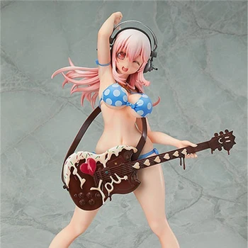 

Haocaitoy Figure Toys Sonico chocolate guitar Anime Action Figures Dolls PVC Model Toys For Collecting Gift 25cm