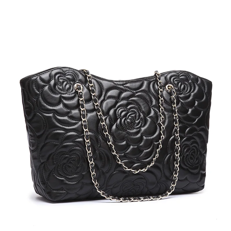 

luxury women leather handbags new 2016 fashion chain shoulder bag ladies genuine leather handbag brand tote high quality