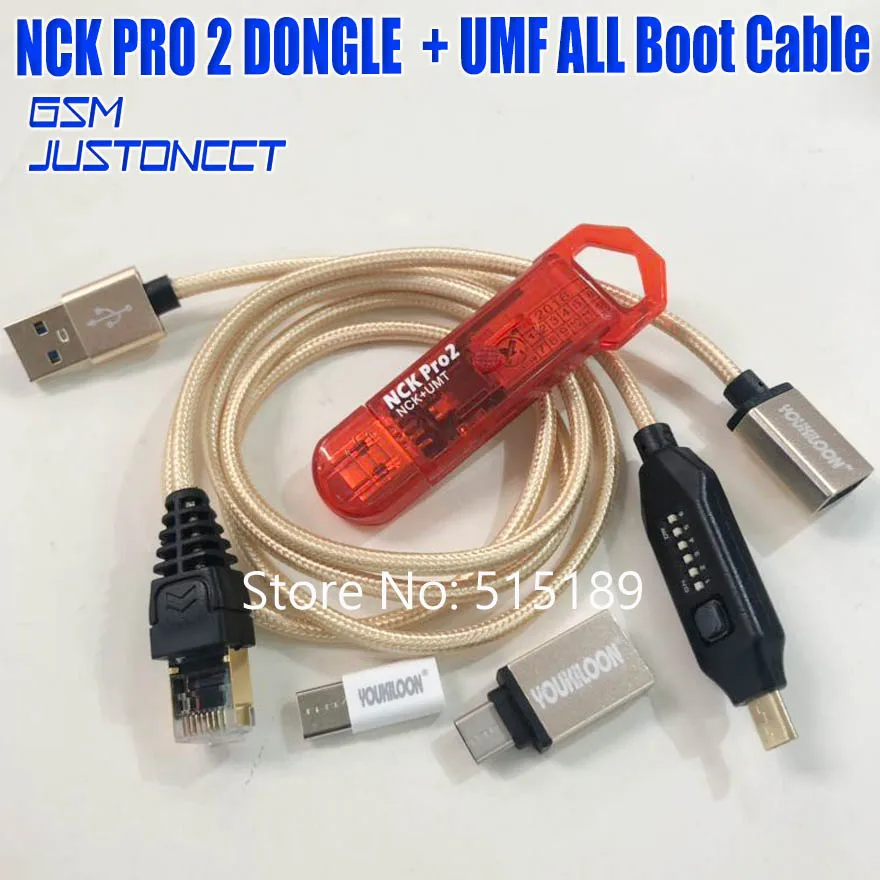 

2019 Newest Original NCK Pro Dongle NCK Pro2 Dongl +MUF ALL in one BOOT CABLE ( NCK DONGLE+UMT DONGLE 2 in1 )