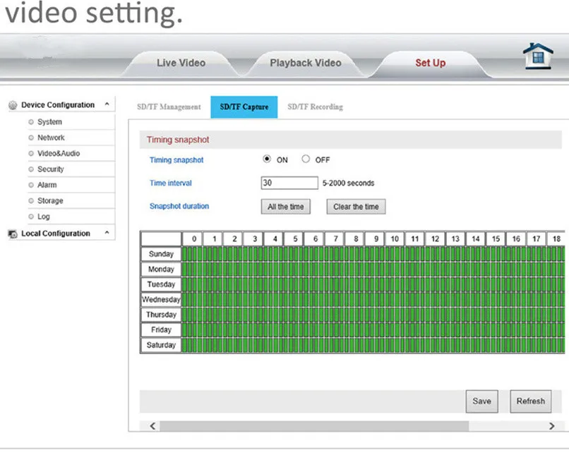 video Setting