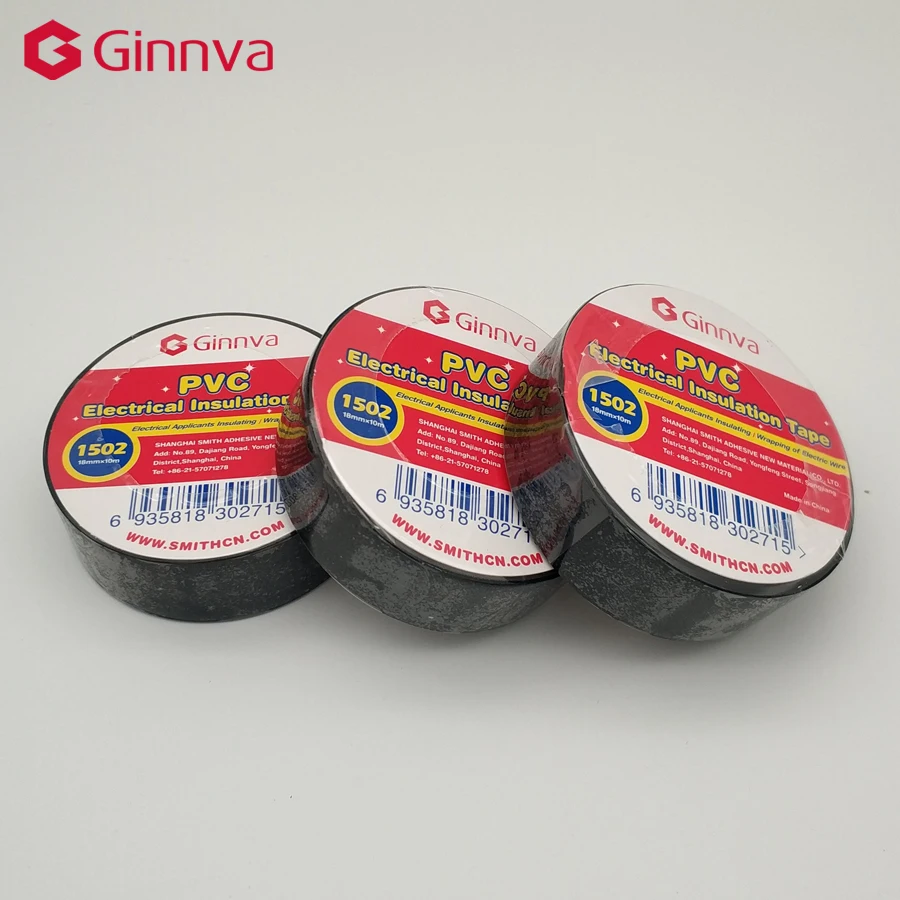 1pc Black 10M PVC Adhesive Electrical Insulation Tape Roll Heat