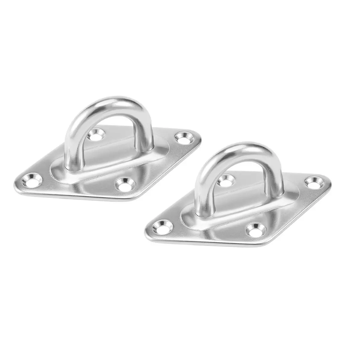 

304 Stainless Steel 10mm Thick Ring Sail Shade Pad Eye Plate Marine Boat Rigging 2pcs