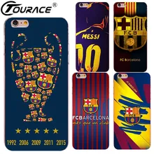 Barcelona jersey 2017 caso capa para iphone 7 5S capinhas duro transparente pc case capa do telefone para iphone 6 5s se 6 plus fundas