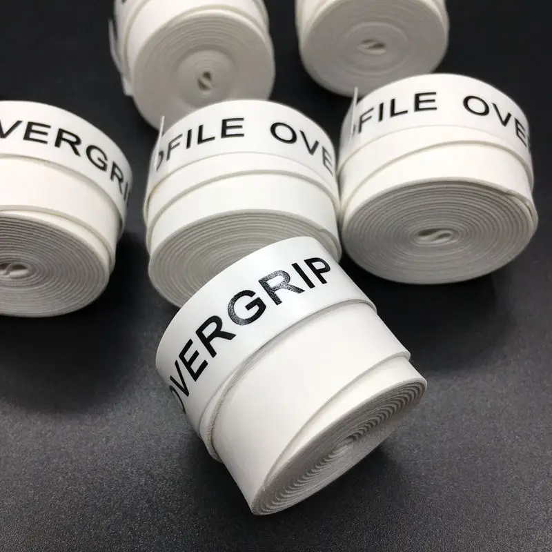 شحن مجاني 10 pcs (الأبيض) الريشة overGrip/تنس القبضات/تنس overgrips