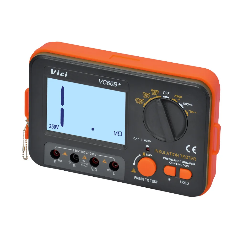 M004 VC60B+ цифровой мегомметром Мегаомметр тестер изоляции DCV ACV сопротивление