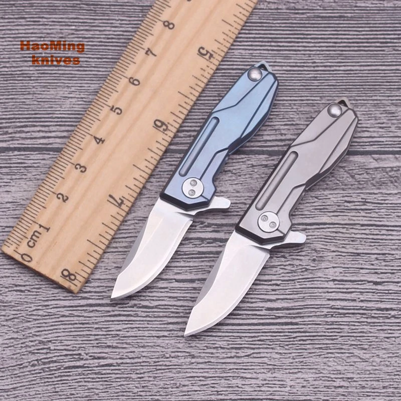 

S35VN blade camping portable outdoor hunting folding knife mini titanium handle rescue tactical utility knives Pocket EDC tools