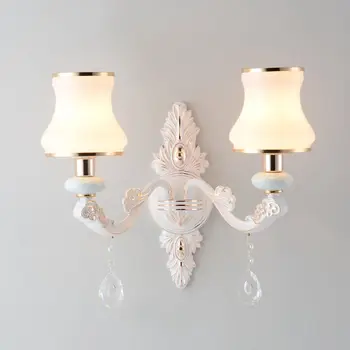

Nordic LED Alloy Wall Lamp Bedroom Bedside Wall Sconce Home Decor Lighting Light Fixture Corridor Double-headed Wall Lights