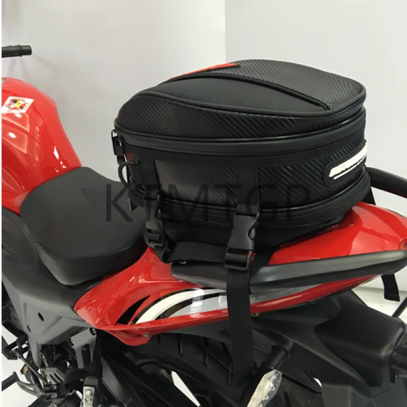 

2018 motorcycle fuel tank bag tail bag waterproof locomotive multi-function rear seat helmet bag (Contains rain cover)