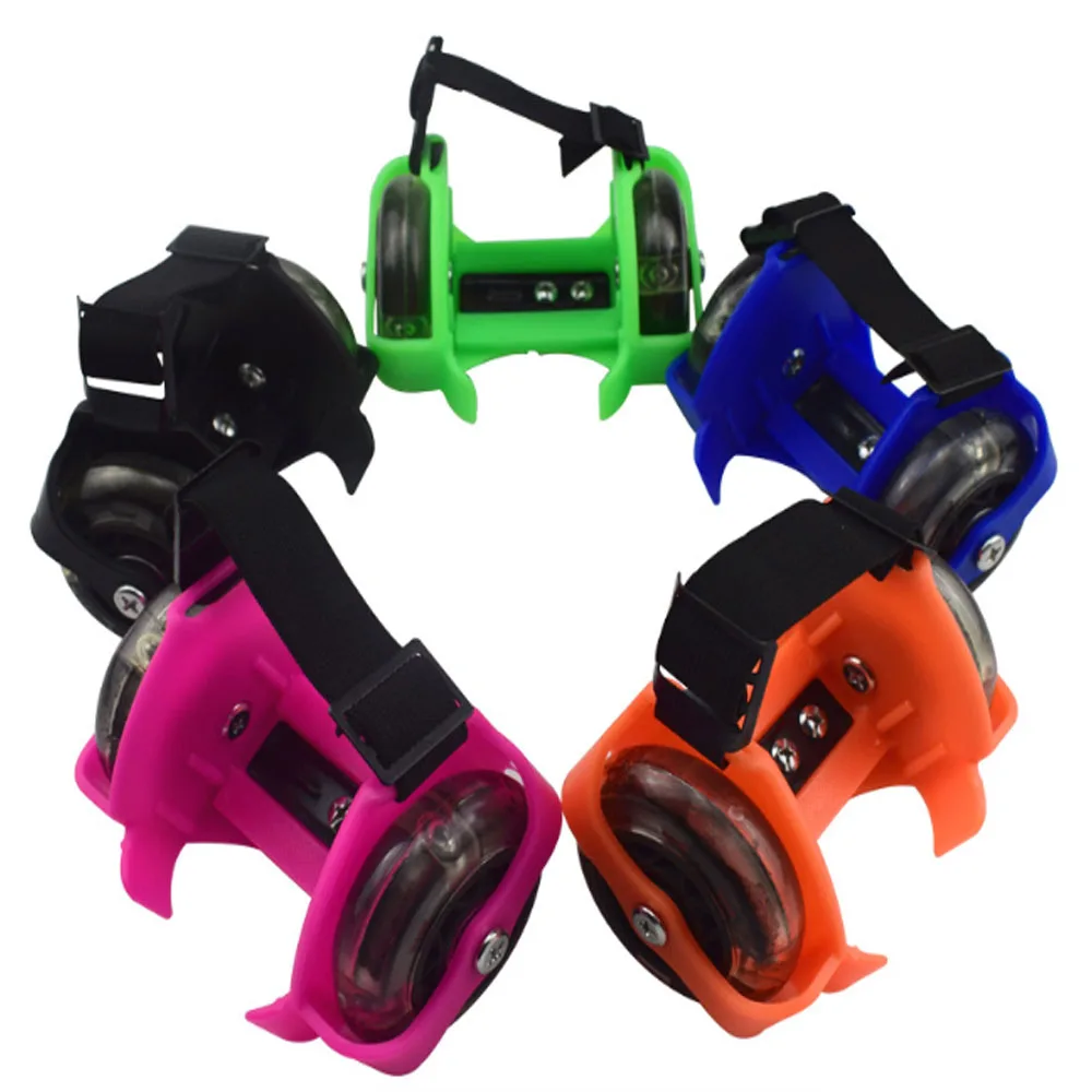 الاطفال وامض الأسطوانة أحذية التزلج قابل للتعديل amall زوبعة بكرة فلاش عجلة كعب أحذية التزلج الأسطوانة