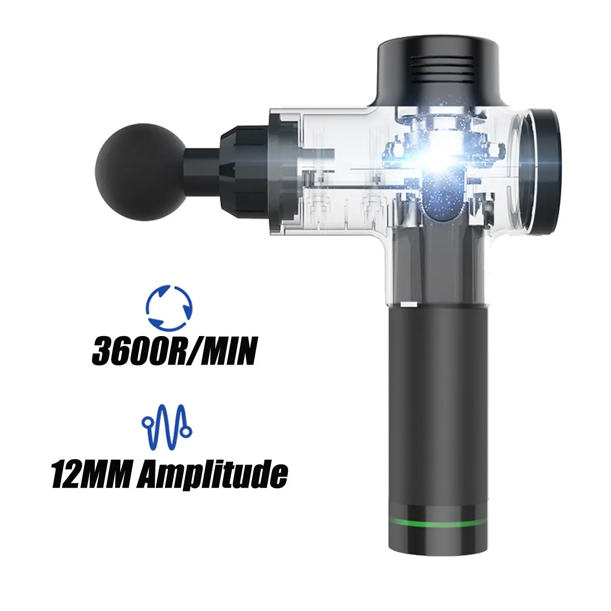 Tela Sensível ao Toque de Led Corpo Massagem Muscular Arma Armas Terapia de Vibração Elétrica Máquina de Massagem Profunda do Tecido Esporte Relaxar Massageador 6 Fáscia Arma