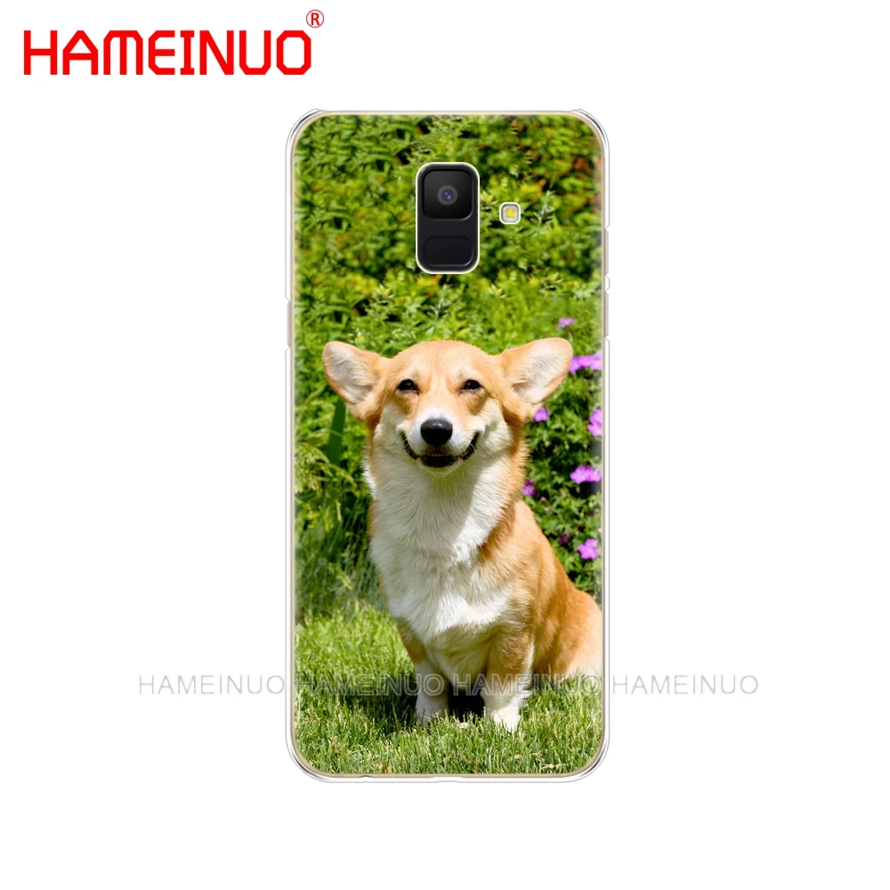 HAMEINUO Corgi милый мультяшный чехол для телефона с изображением собаки Samsung Galaxy J4 J6 J8 A9