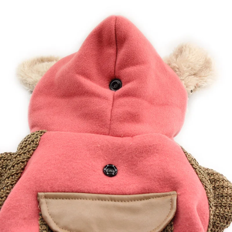 Billig Armi shop Personalisierte Stricken Tasche Warme Vier Fuß Hund Strampler Winter Hund Overalls 6141034 Haustier Kleidung Liefert