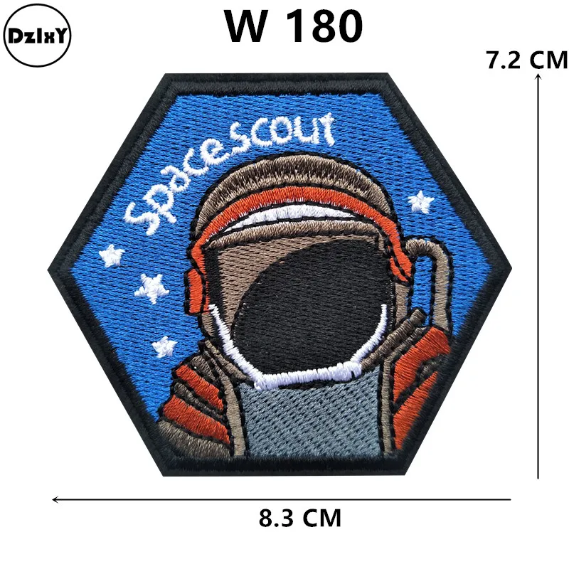 

Space Astronaut Patches for Jean Jacket Applications for Clothes Stickers Pride Sewing Accessories Cheap Badges @W-180
