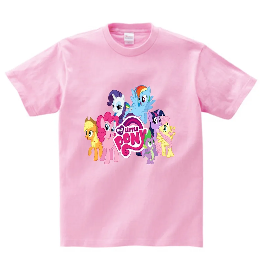 

My Little Poli T-Shirts For Kids Girls Princess Cartoon Cotton Tees Tops Children's TShirts Clothing baby boy summer clothes NN