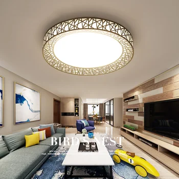 

LED Ceiling lights Round Living Room Lamp Modern Ceiling lamps Creative Bird Nest fixtures Master Bedroom Ceiling lighting