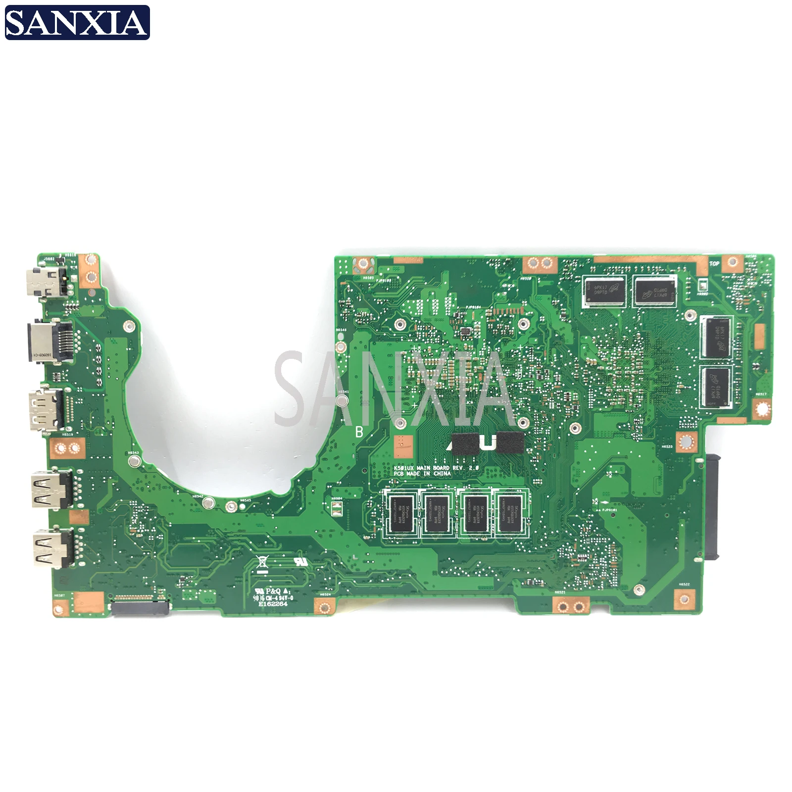 KEFU K501UX محمول اللوحة الأم ل ASUS K501UX K501UB K501U اختبار اللوحة الأصلية DDR3 4G-RAM I7-6500U GTX950M EDP