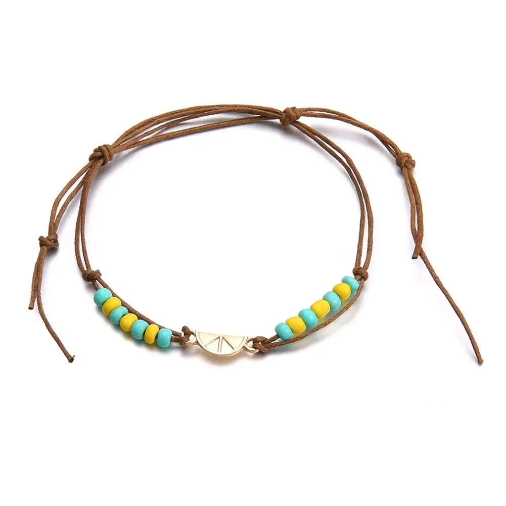 

Trible Set Multi-Layer Colorful Beaded Beach Barefoot Sandal Anklet Ankle Bracelet