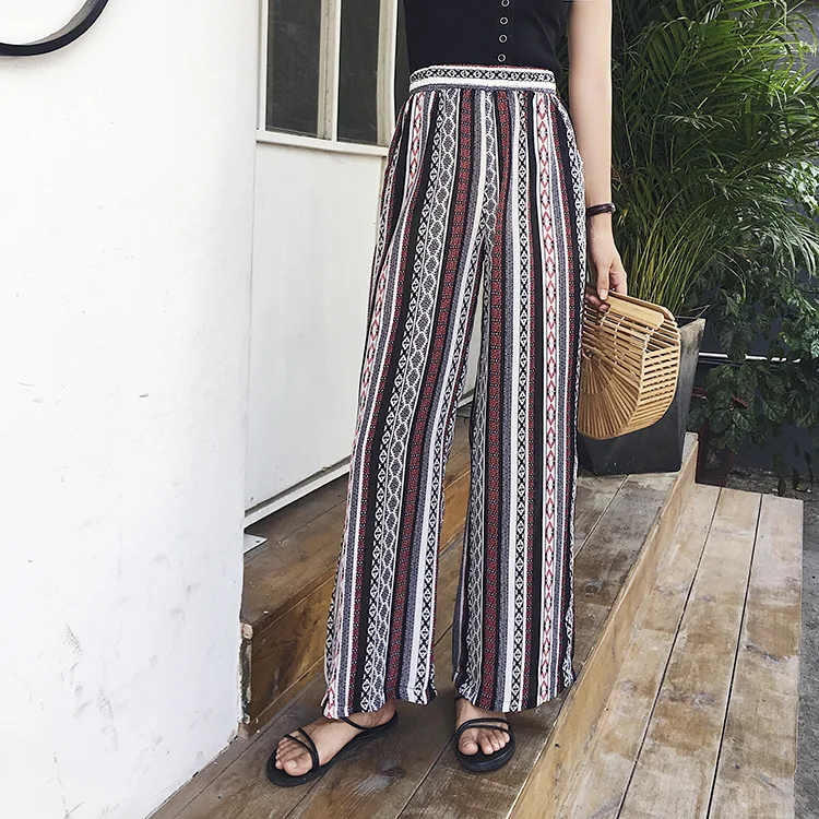 Red Women Pants Geometric Loose Bottoms Thailand Bali Kai Resort Beach Chiffon Wide Leg Trousers Women Bohemian Pants Red Women Pants Geometric Loose Bottoms Thailand Bali Kai Resort Beach Chiffon Wide Leg Trousers Women Bohemian Pants