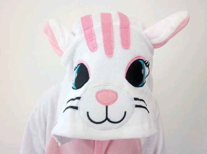 Женская пижама комбинезон в виде белого кота костюмы для косплея|cat onesie pajamas|cat