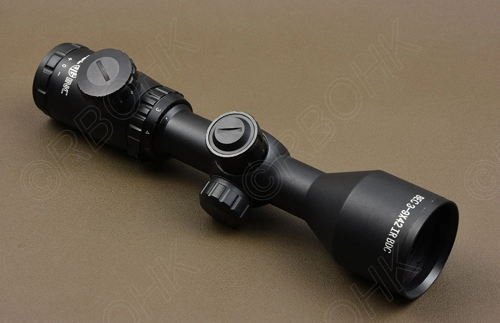 

Hunting shooting 3-9x42 mil dot Rifle Scope Mil Dot Lit Reticle waterproof Shockproof R9172