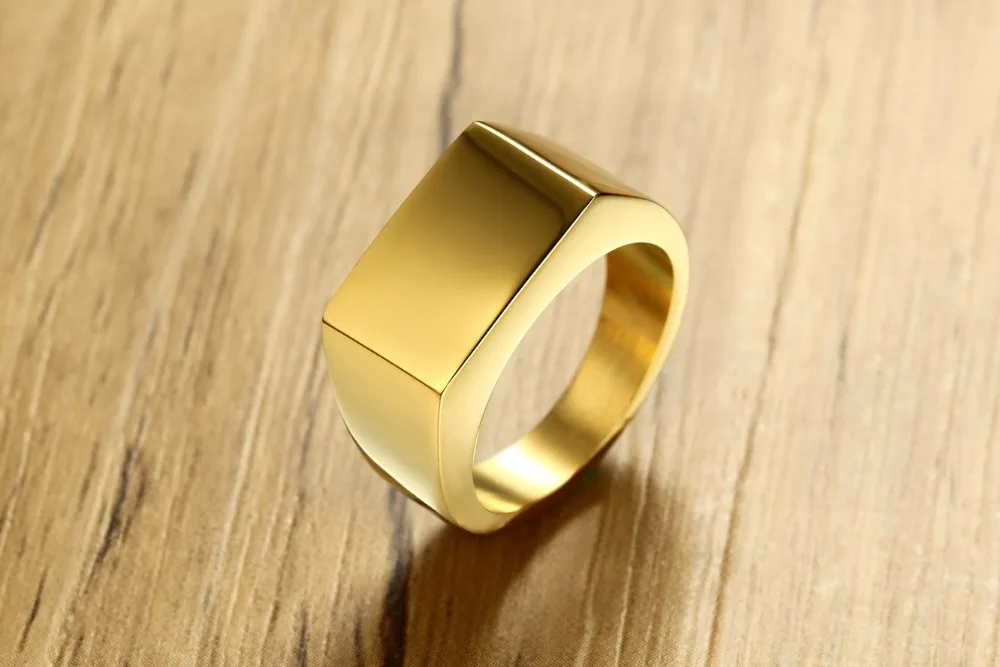 Fashion Black Gold Silver Color Stainless Steel irregular Rings For Boy and Boy Friendship Men Ring Simple Jewelry Ring Male