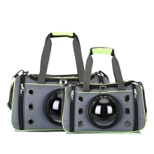 New Oxford Cloth Dog Bag Pet Carrier Dog Bags Space Capsule Dog Carrier Mesh Transparent Cover Pet Handbag for Outdoors Hiking