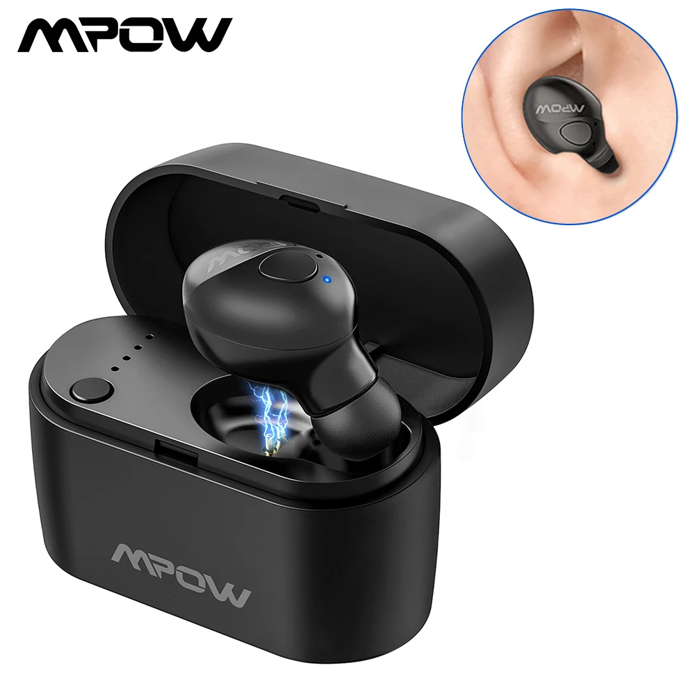 

[ES] Mpow EM14 Bluetooth 5.0 Earphone Single Wireless Earbuds Mini Handsfree Call Earphones With Mic For Car Driver Xiaomi Phone
