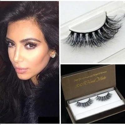 Pure Handmade 100 real Siberian Mink False eyelashes messy mink fur false eyelashes extension 3D faux