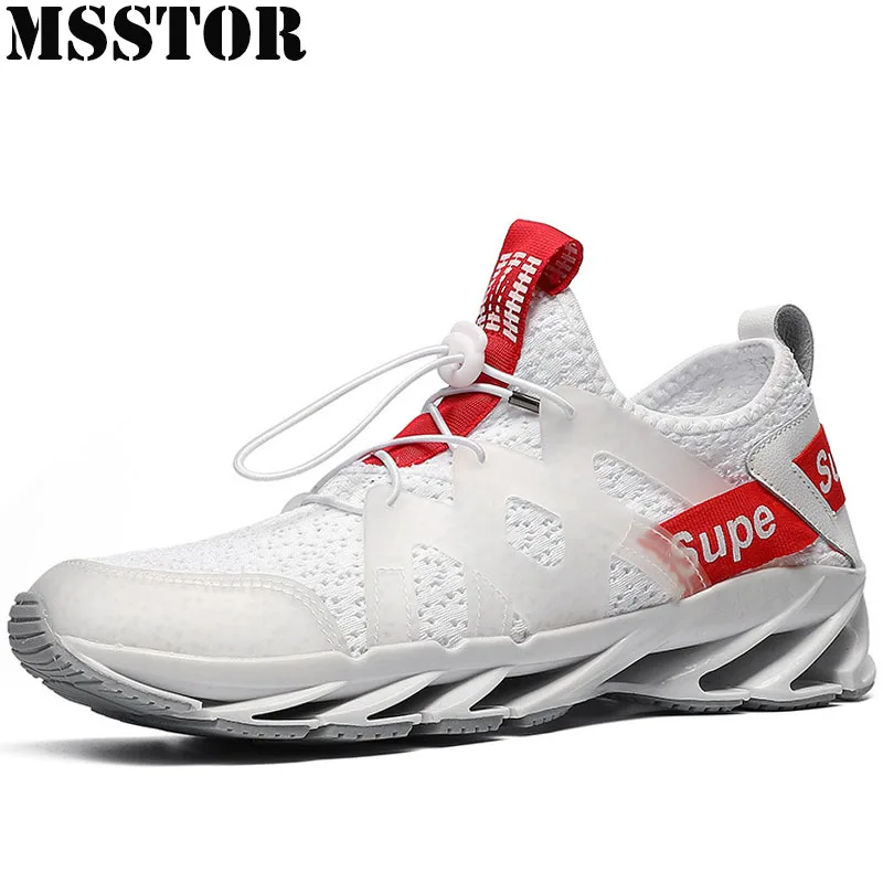 

MSSTOR 2018 Summer Men's Running Shoes Man Brand Outdoor Athletic Sport Shoes For Men Breathable Mesh Walking Run Male Sneakers