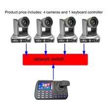 4 шт. 1080P HD видео HDMI SDI IP дополнительная Конференц-камера PTZ 20x зум с 1 шт. 5 дюймов визуальный ЖК Onvif контроллер клавиатуры 4 шт. 1080P HD видео HDMI SDI IP дополнительная Конференц-камера PTZ 20x зум с 1 шт. 5 дюймов визуальный ЖК Onvif контроллер клавиатуры