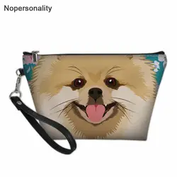 Nopersonality милые Pomeranians женская сумка для макияжа женская модная косметичка на молнии из искусственной кожи для путешествий Женская