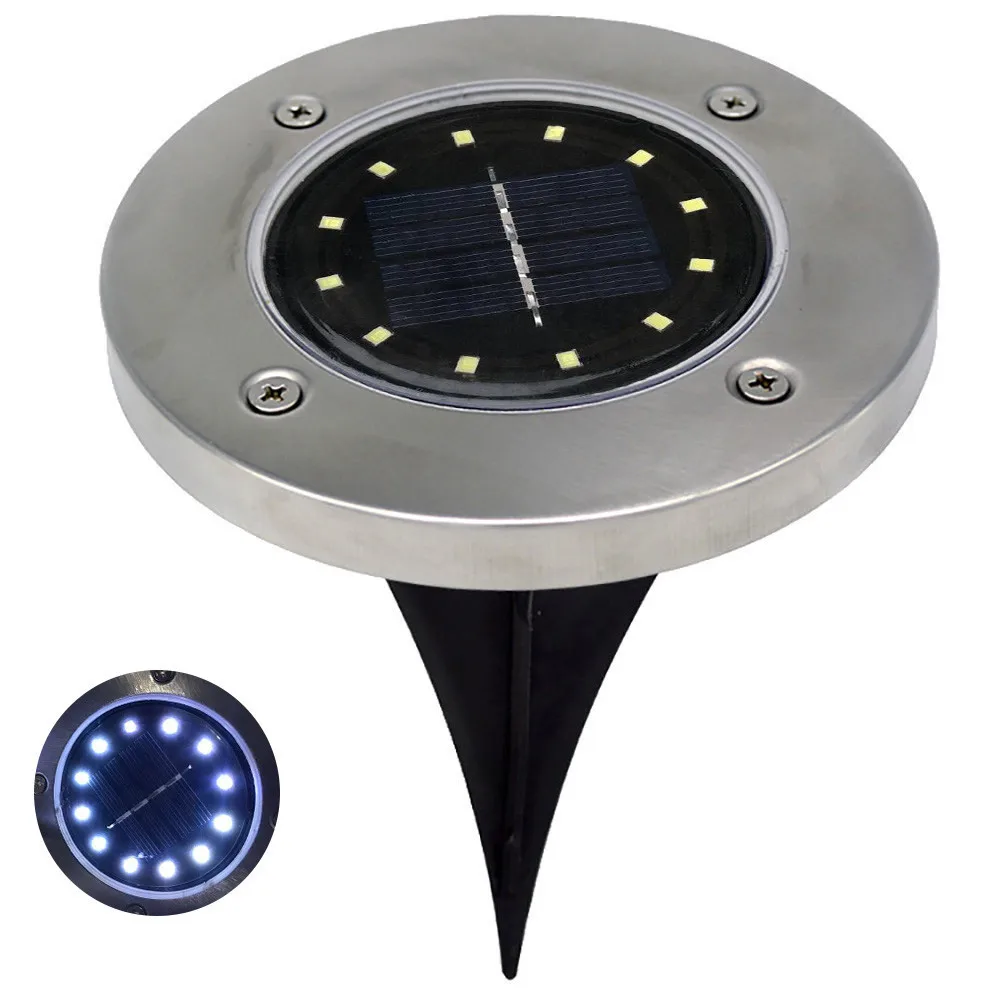 12LED Solar Light Home Garden Solar Power Ground Light Under Ground Buried Lamp Outdoor Path Way