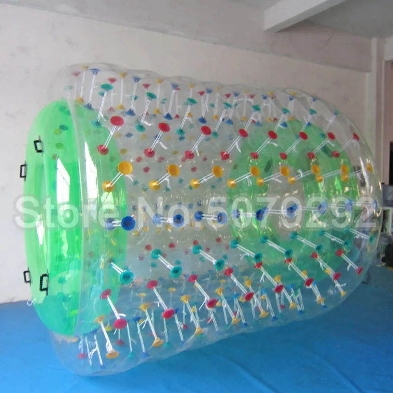 Inflatable Water Roller Ball For Wate Games 2.4x2.2x1.7m Water Roller Wheel For Human PVC/TPU People Play Inside