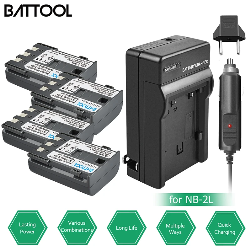 

Powtree Camera Battery + Charger 2.0Ah EN-EL3e EN EL3e EL3a ENEL3e for Nikon D300S D300 D100 D200 D700 D70S D80 D90 D50 L10