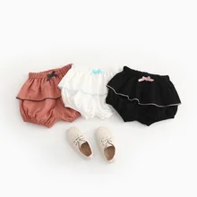 Летние шорты с милым бантом для малышей, Короткие штаны для девочек, шорты для девочек, юбки, детская одежда, детские брюки, JW7475