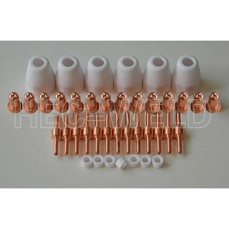 A 40pcs PT-31 LG-40 Extended Air Plasma Cutting consumable CUT-50D