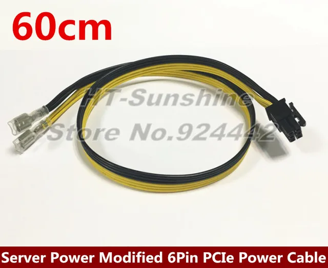 Cheap Server Power Modified 6Pin PCIe Video Card Power Cable for Dell 2950 1470W 50CM Cheap Server Power Modified 6Pin PCIe Video Card Power Cable for Dell 2950 1470W 50CM