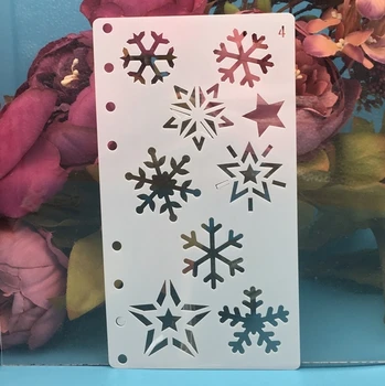 

A6 Snowflake Snow DIY Craft Layering Stencils Wall Painting Scrapbooking Stamping Embossing Album Paper Card Template