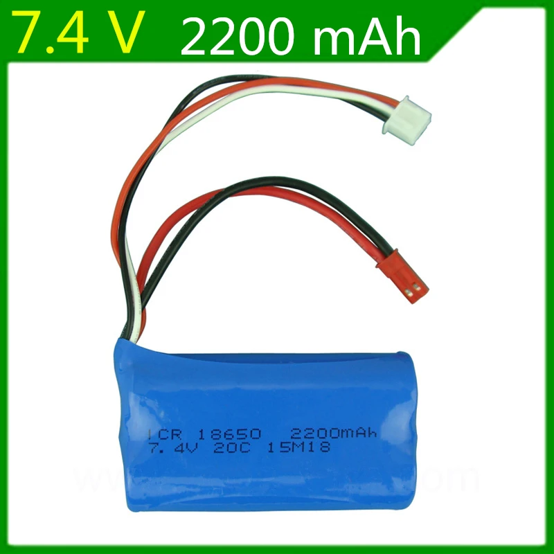 7,4 v 2200 mAH 18650 20C пульт дистанционного управления самолет вертолет 7,4 V 2200 mAH литиевая батарея