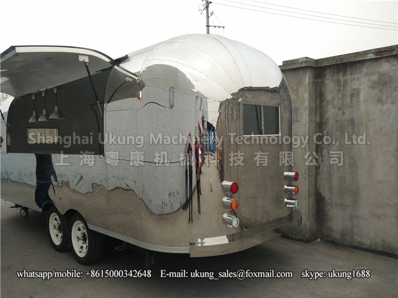 Укунг, AST-210, 480 см, с вытяжками, stailess steel inside, трейлер для пищевых продуктов airstream