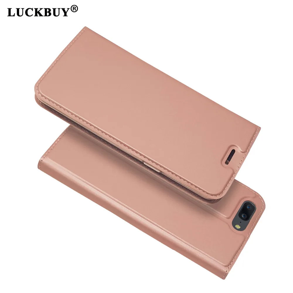 

For Oneplus 5 case cover flip leather luxury capa original LUCKBUY One Plus 5 A5000 case shockproof magnet book case funda caso