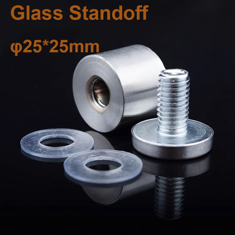 

300pcs Advertising Fixing Screws standoffs glass holder 25*25mm