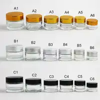 200 x 5g Small Portable glass cream jar 10g 15g 30g glass cosmetic container with plastic lids cosmetic packaging, glass jar