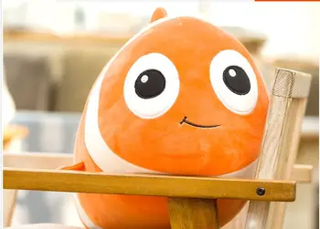 

small cute plush clownfish toy creative Clownfish pillow gift about 40cm