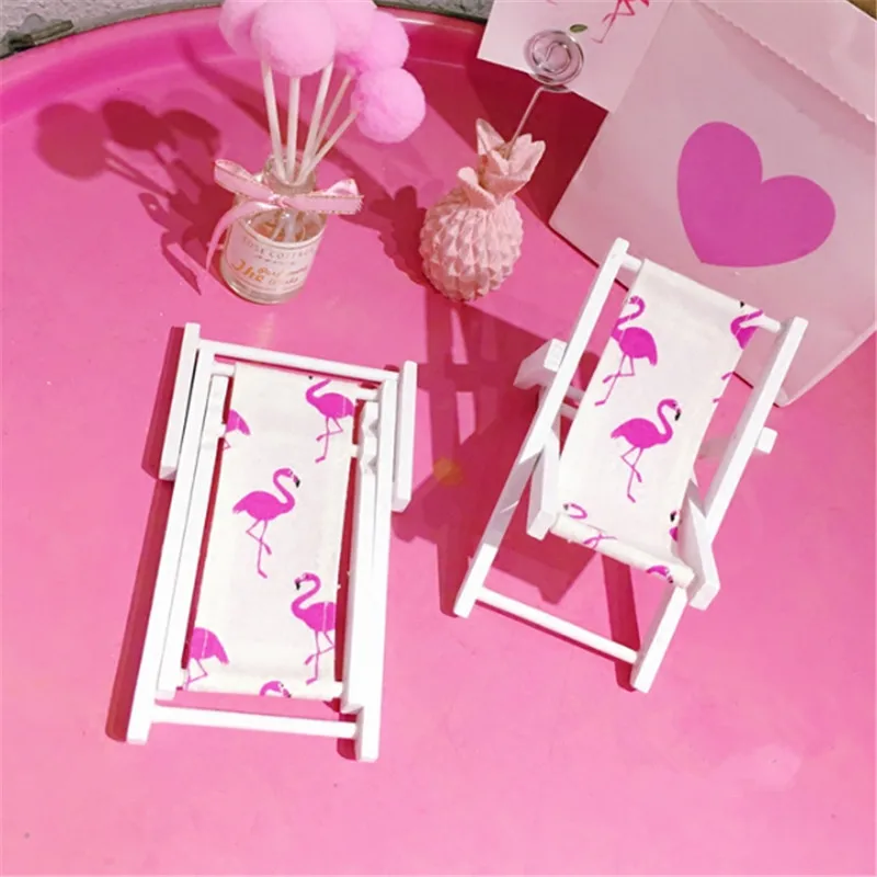 Flamingo Party Mini Flamingo Wooden Beach Chair Hawaii Party Decor Souvenirs Birthday Gift Kids DIY Dollhouse Accessories-S Flamingo Party Mini Flamingo Wooden Beach Chair Hawaii Party Decor Souvenirs Birthday Gift Kids DIY Dollhouse Accessories-S