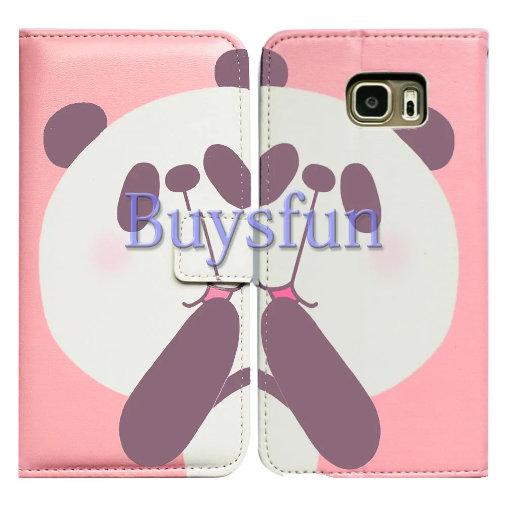 Bcov Pink Cute Panda Leather Wallet Cover Case For Samsung Galaxy Note 5 103022378 |
