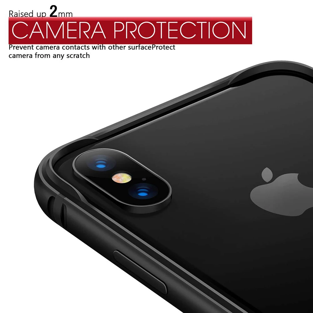 Ascromy чехол для Iphone 8 7 6 6s Plus X Алюминиевый ТПУ Гибридный противоударный бампер 11 Pro